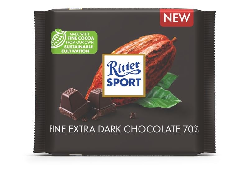Ritter Sport Fine Extra Dark Chocolate 70% - 100g