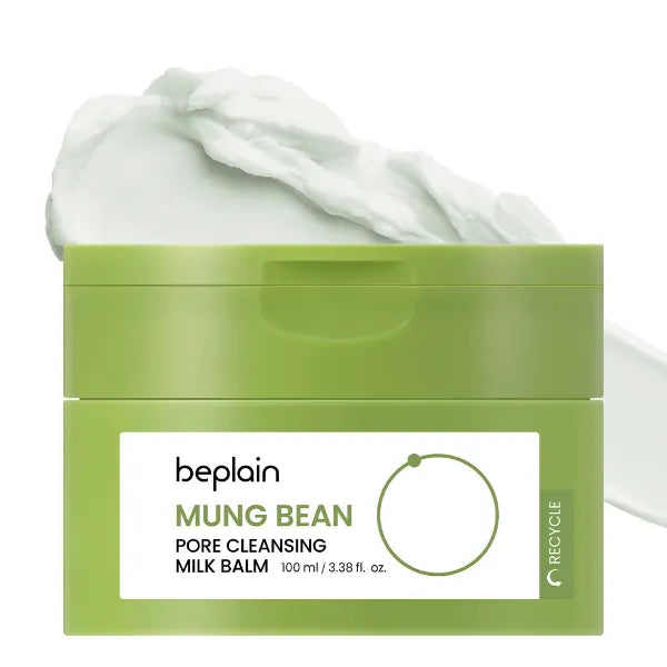 beplain Mung Bean Cleansing Milk Balm, Ceramide Makeup Remover, 3.38 fl oz