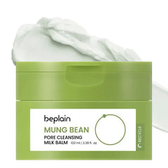beplain Mung Bean Cleansing Milk Balm, Ceramide Makeup Remover, 3.38 fl oz