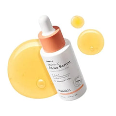 Hanskin Vitamin C Glow Serum  Korean Brightening Facial Serum for Glowing, Radiant, Even Toned Skin 10% Ascorbic Acid & Vitamin C + B12 Lightweight, Skin-Boosting Daily Serum 1.01 fl oz