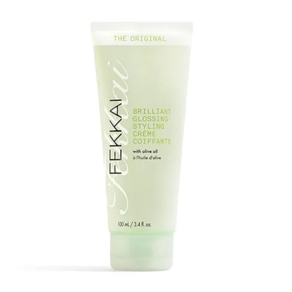 FEKKAI The Original Brilliant Glossing Styling Creme 3.4 oz Boosts Shine, Smoothes Frizz & Defines Curls with Olive Oil Free of Sulfates, Parabens, Phthalates