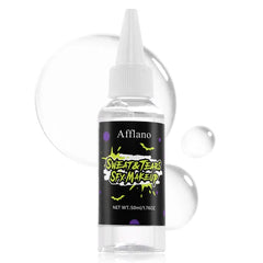 DE'LANCI Sweat & Tears Sfx Makeup, Realistic Fake Sweat Dripping Tears Eye Makeup, Monster SFX Fake Tear Make up, Safe Scaring Liquid Dramatized Thick Tear Drop for Halloween Movies Cosplay Make up for Actors