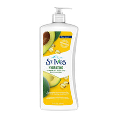 St. Ives Hydrating Body Lotion with Vitamin E & Avocado| Organic Skin Renewing Lotion For Smooth & Supple Skin| Deeply Hydrates & Nourishes| Paraben-Free & Non-Greasy| Dermatologically Tested| 621ml