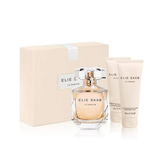 Elie Saab Le Perfume by Elie Saab Gift Set for Women - Eau de Parfum, 90 ml - 75 ml - 75 ml, 3 Count