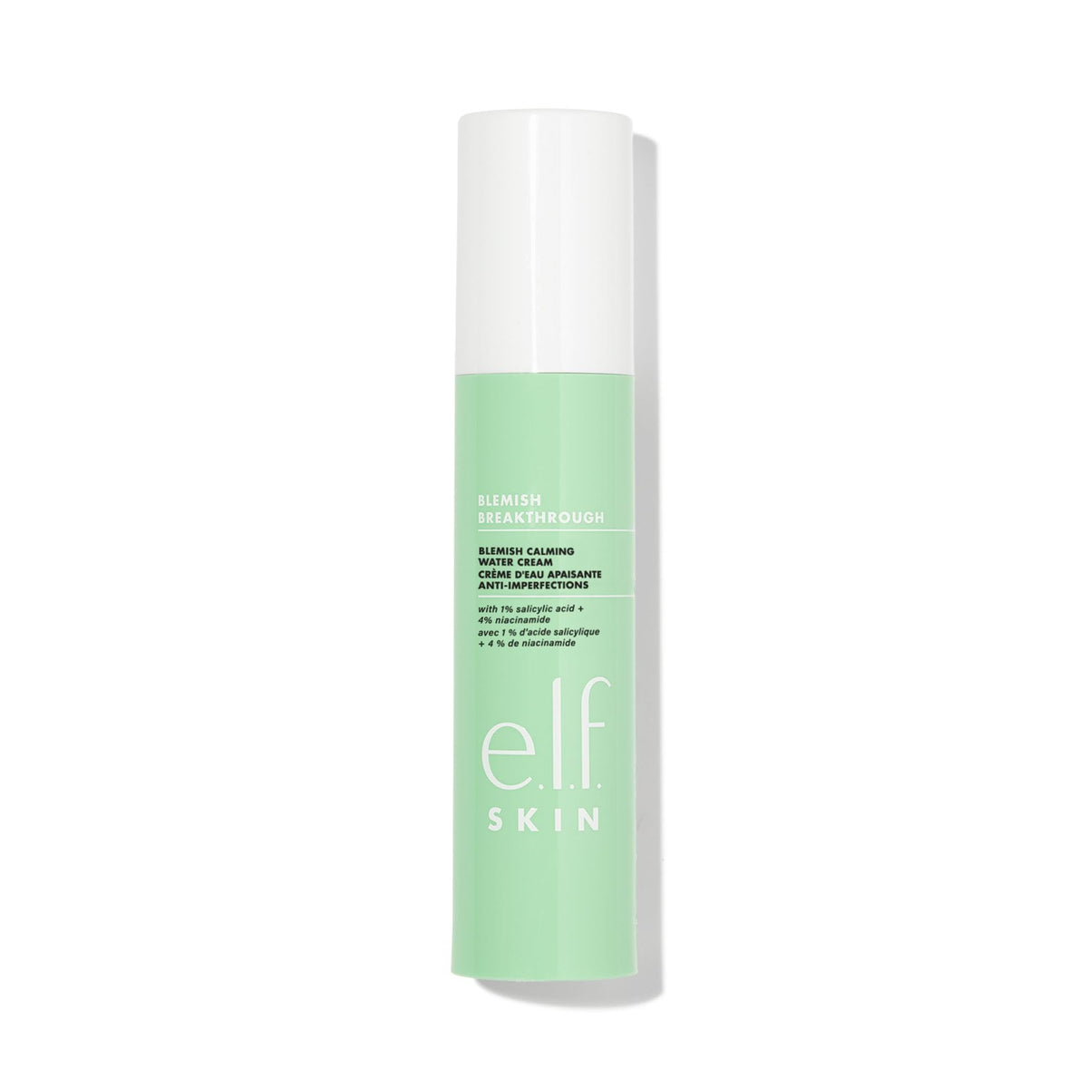e.l.f. Skin Blemish Breakthrough Acne Calming Water Cream, Lightweight Acne-Fighting Face Moisturiser, Prevents New Blemishes & Calms Skin