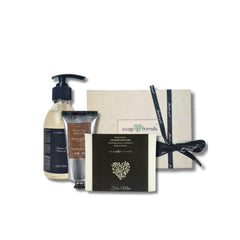Soap Friends Men's Grooming Set - Shea Hand Cream 80ml, Shower Gel 200ml, and Bar 130g