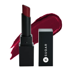 SUGAR Cosmetics - Nothing Else Matter - Longwear Matte Lipstick - 14 Red Herring (Raspberry Pink, Reddish Pink) - 3.5 gms - Water-Resistant, Premium Matte Lipstick, Paraben Free