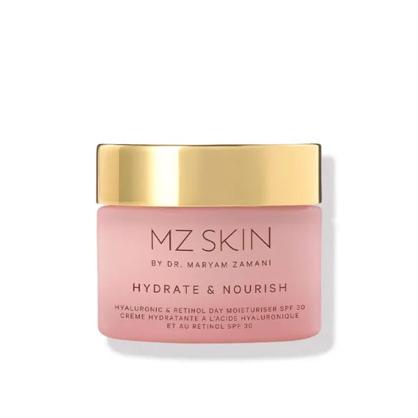 MZ SKIN Hydrate & Nourish Retinol Day Moisturizer 1.69 fl oz | Anti-Aging with SPF 30 | Including Hyaluronic Acid, Ceramides & Squalene | For Smoothing Fine Lines & Wrinkles & Brightening