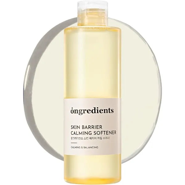 ONGREDIENTS Skin Barrier Calming Softener | Daily Soothing Toner for Dry, Sensitive Skin | Panthenol, Hyaluronic Acid, Ceramide, Hydrating, pH Balancing | Vegan, Korean Skin Care 250ml / 8.45 fl Oz