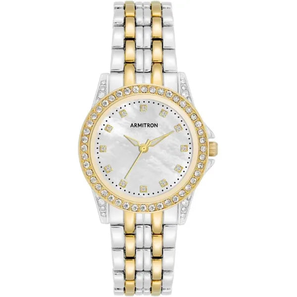 Armitron Women's Genuine Crystal Watch - Two Tone