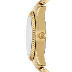 Fossil Scarlette Three-Hand Date Gold-Tone Stainless Steel Watch - ES5338