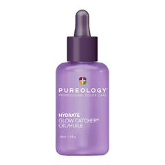 Pureology Hydrate Glow Catcher Hair Oil - Anti-Frizz, Up to 72 Hours of Hydration & Hair Shine, Heat Protectant, Vegan, 1.7 Fl Oz