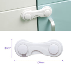 ECVV 6-Pack Baby Safety Locks Child Safety Locks Baby Proof Cabinet Latches Childproof Drawer Latches 3M Adhesives Multi-Purpose for Furniture Kitchen Cupboards Fridge Closet-White