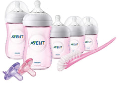 AVENT Philips Natural Baby Bottle Pink Gift Set, SCD206/11