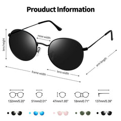 Joopin Polarized Semi Rimless Sunglasses Men Women, Classic Half Frame Sun Glasses UV400 Protection