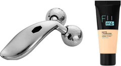 Fii Me Matte-Pore-less Liquid Tube Foundation Natural-Roller Face Body Massager Skin Lifting Wrinkle Remover Facial Massage For Relaxation and Tightening