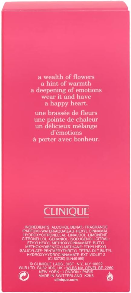 Clinique Happy Heart Perfume for Women, 100 ml