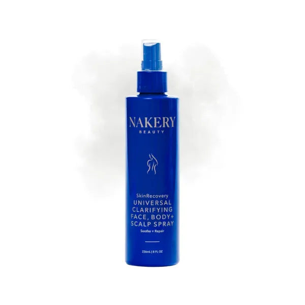 Nakery Beauty SkinRecovery Universal Clarifying Face Body And Scalp Spray With Hypochlorous Acid, Soothing pH Balanced Mist For Sensitive Skin, Helps Reduce The Look Of Redness - 8 Fl Oz