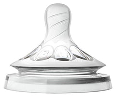 philips Avent Natural Baby Bottle, Medium Flow 3M plus, 2pk, SCF653/23