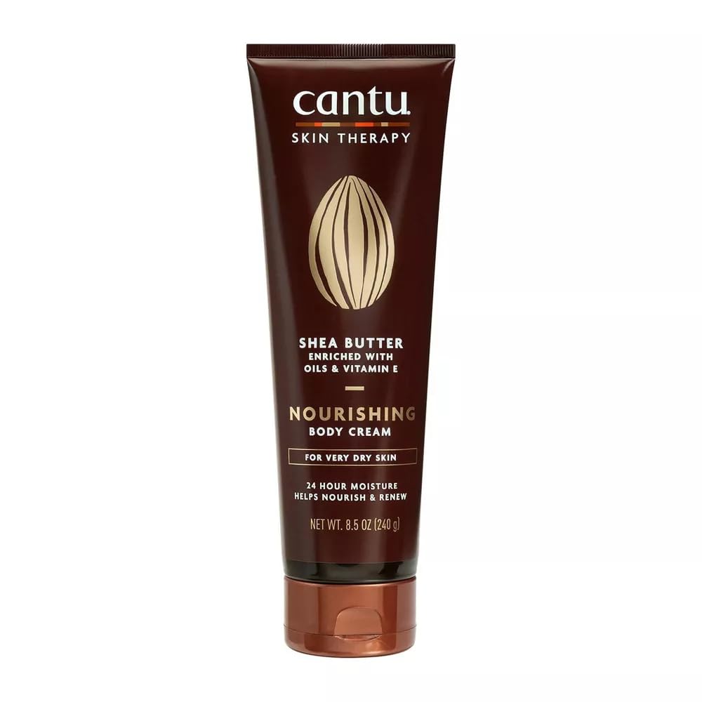 Cantu Skin Therapy Shea Butter Nourishing Body Cream Enriched with Oils & VITAMIN-E for very Dry Skin, 240g