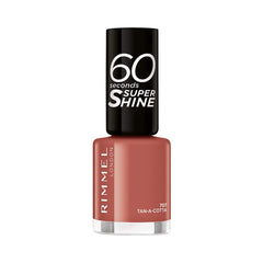 Rimmel London Colour Your Way 60 Seconds Super Shine Nail Polish - Quick Drying - Resists Chips & Fading, Lasts Up To 10 Days - Precise Application In One Stroke - 707 Tan-A-Cotta, 8 ml