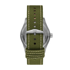 Fossil Defender Solar-Powered Olive Nylon Watch - FS5977