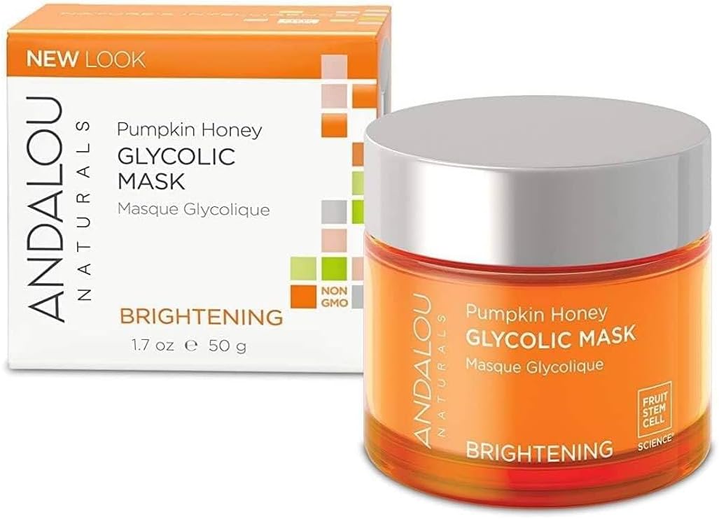 Andalou Naturals Pumpkin Honey Glycolic Mask, 1.7 Ounce
