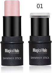 Highlighter Stick, Concealer Sticks Highlighting Powder Creamy Silver Gold Shimmer Bronzer Highlighter Makeup for Face Repairing Flawles(#1)