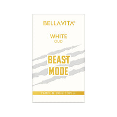 BELLAVITA White Oud Unisex Beast Mode 100ml | 12hr Long Lasting | Perfume for Man | Perfume for Woman | 6 ft Projection | Premium Fragrance