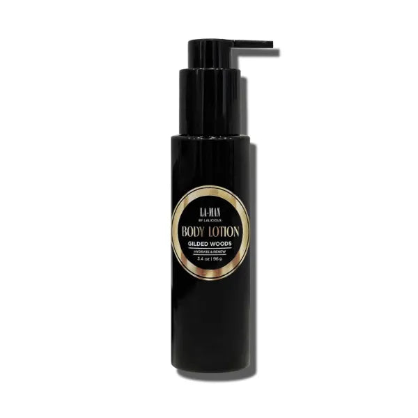 LaLicious La-Man Body Lotion – Gilded Woods Scent | Shea Butter, Aloe Vera & Vitamin E | Long-Lasting, Hydration, Non-Greasy Body Lotion for Men - 3.4 oz