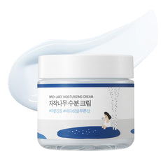 ROUND LAB Birch Juice Moisturizing Cream, 48-Hour Deep Hydrating Face Moisturizer & Vita Hyaluronic Acid for Acne-Prone Skin, Reduces Sebum, Oil, Blackheads, Korean Skin Care - 2.7 Fl Oz