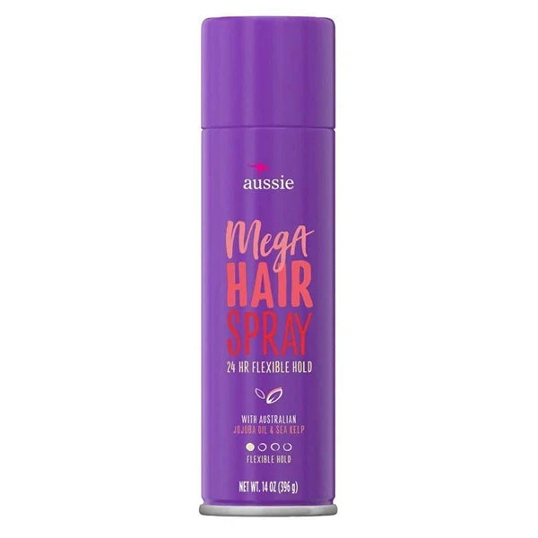 Aussie Hairspray Mega 14 Ounce 24 Hour Flexible Hold