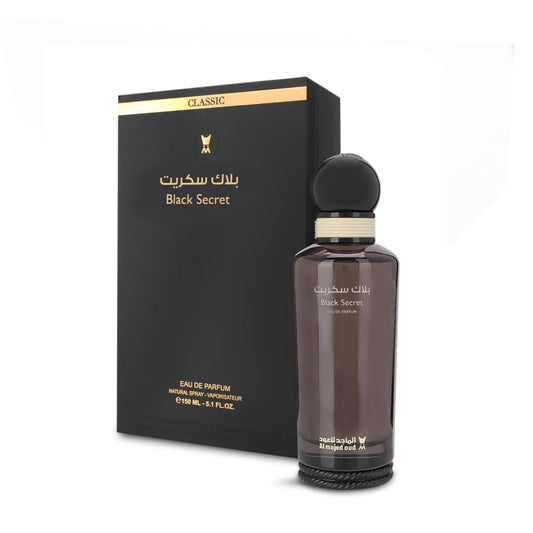 Almajed for Oud Black Classic Secret Eau de Parfum Spray for Unisex - 150 ml