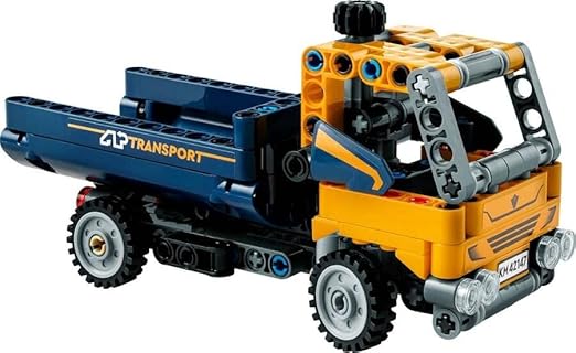 LEGO 42147 Technic Dump Truck Toy 2in1 Set, Construction Vehicle Model to Excavator Digger, Engineering Toys, Gift for Boys and Girls Aged 7 Plus