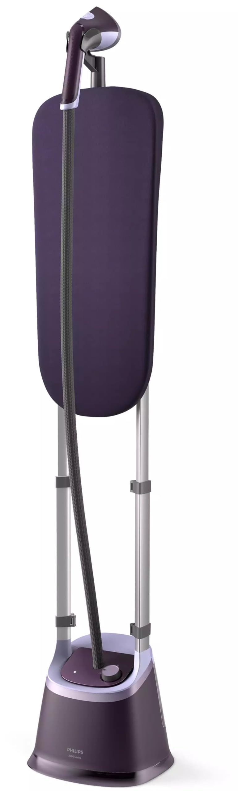 Philips Stand Steamer with XL StyleBoard 3000 Series - 2000W, MyEssence Fragrance Infuser, 40g/min Continuous Steam, 2L Water Tank, Pointed Steam Plate Tip, 5 Steam Settings, Purple - STE3180/30