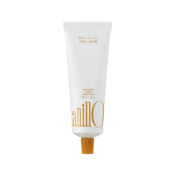 ANILLO Amber528 Scented Hand Cream – Vegan Moisturizer with Yuzu Extract, Hinoki Cypress Oil, Shea Butter & Ceramide – Amber Scent, Paraben-Free, 1.69 fl. oz