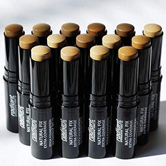 Radiant Professional Natural Fix Extra Coverage Stick Foundation - Full Coverage Waterproof Foundation & Contouring Stick - SPF 15 Paraben & Oil Free Matte Finish - 8.5 g - Peanut (04)