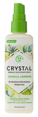 Crystal Essence Deodorant Spray 4 Ounce Vanilla Jasmine (118ml) (Pack of 3)