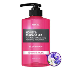 KUNDAL Nature Body Lotion [White Musk] Moisturizer with 82% Aloe Vera/Deep Hydration for Dry Skin & Sensitivy Skin 500ml(16.9Fl oz)