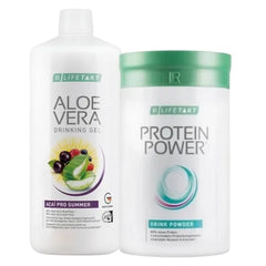 LR Health & Beauty Aloe Vera Acai Pro Summer Drinking Gel Power Drink Powder Bundle Set of 2
