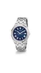 GUESS Gents Stainless Steel Silver Tone Bracelet Watch (Model: GW0575G4)
