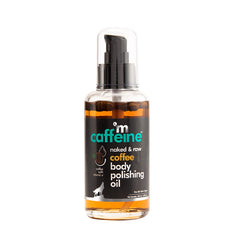 MCaffeine Coffee Body Polishing Oil (100ml) for Reducing Stretch Marks and Cellulite | With Olive Oil and Vitamin E for a Soft and Moisturized Skin | Natural and Vegan Oil for Daily-Use