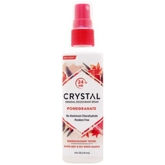 Crystal Essence Body Deodorant - Deodorant Spray Pomegranate - 4 OZ