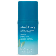 BioClarity Silicone-Free Moisturizing Primer, 100% Vegan, Non-Toxic, Doubles as Everyday Moisturizer, With Squalane, Vitamin E, Lentil & Watermelon, Lightweight Hydrating Formula - 1 fl. oz