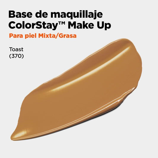 Revlon Colorstay Spf 15 Makeup Foundation For Combination/Oily Skin, Toast, 30Ml