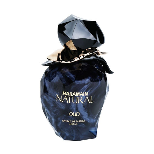 Al Haramain Natural Oud Eau De Parfum 100ml | Woody Spicy Unisex Perfume | Long Lasting Arabian Oud with Bergamot, Pineapple, Cardamom, Cinnamon, Patchouli & Musk