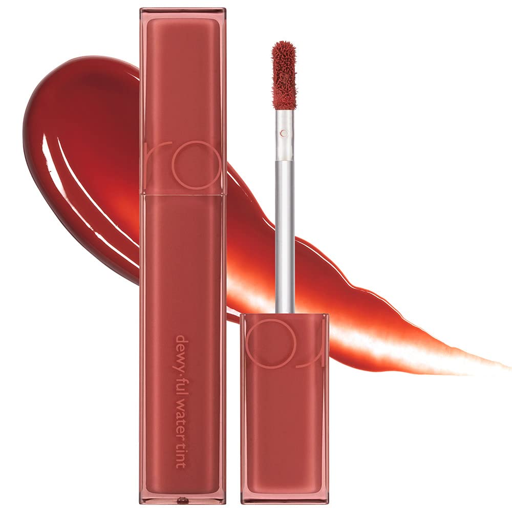rom&nd Dewy Ful Water Tint long-lasting lip Tint, Moisturized, Glossy Finish, 04 Chili Up 5.0g