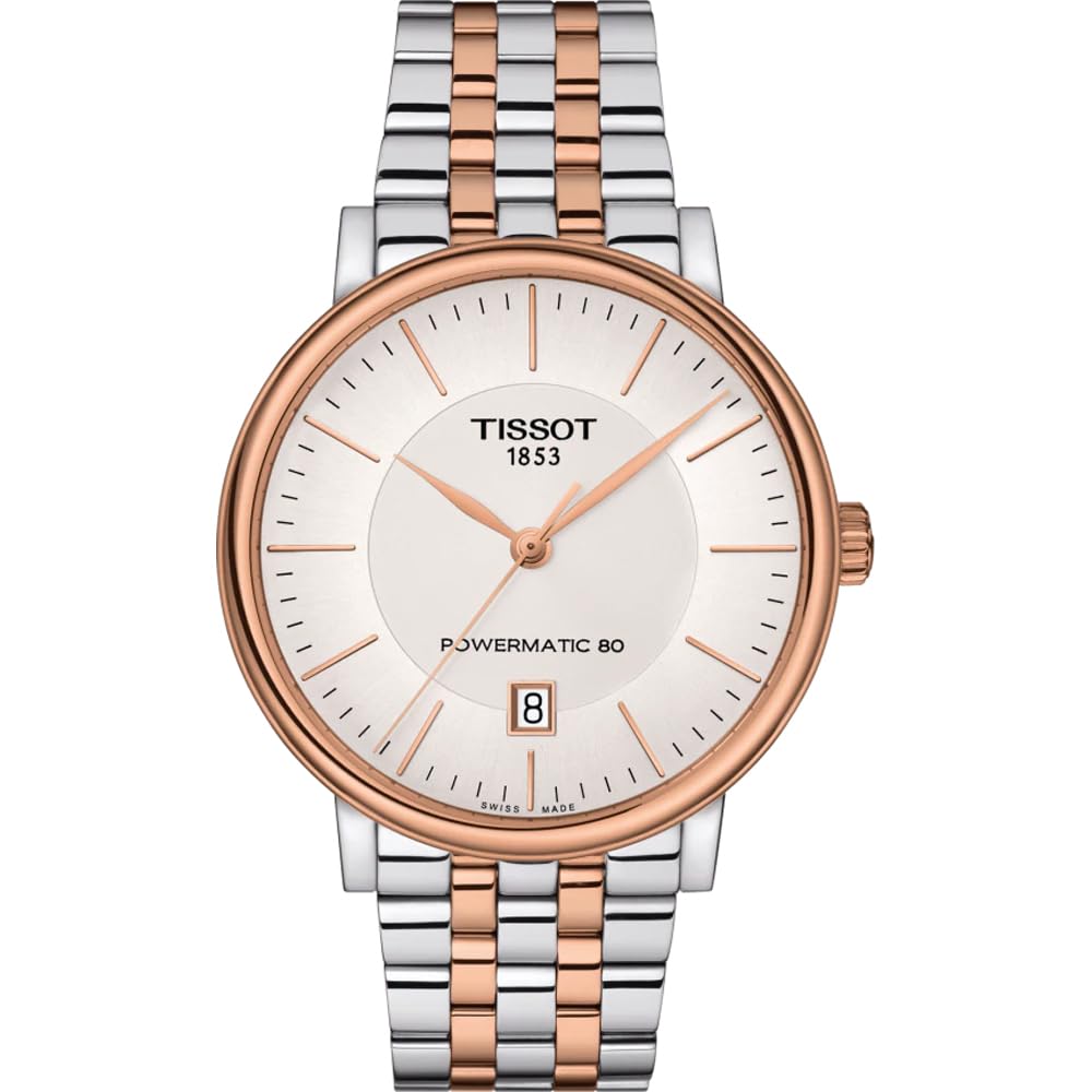 Tissot Analogue Classic Silver Strap Men's Wrist Watches - T122.407.22.031.01  - Two-Tone