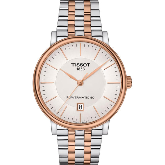 Tissot Analogue Classic Silver Strap Men's Wrist Watches - T122.407.22.031.01  - Two-Tone