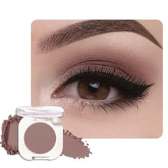 FeiCuiYun Single Matte Eye Shadow Palette Makeup, Light Cocoa Matte Eyeshadow For Mature Women, Monochrome Eye Shadow Makeup, Pigmented Waterproof Sombras Para Ojos, Vegan, Talc, Paraben , 18
